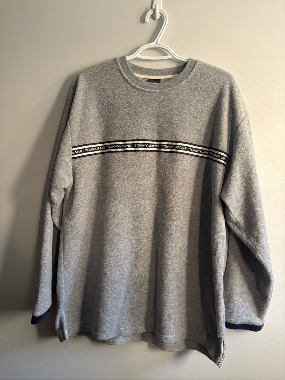 Vintage Tommy Jeans fleece crewneck pullover sweatshirt